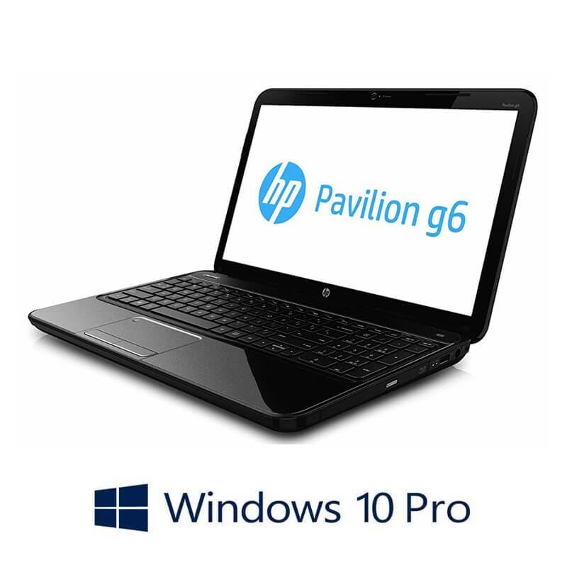Laptopuri HP Pavilion G6, Intel Core i3-2350M, 15.6 inci, Webcam, Win 10 Pro