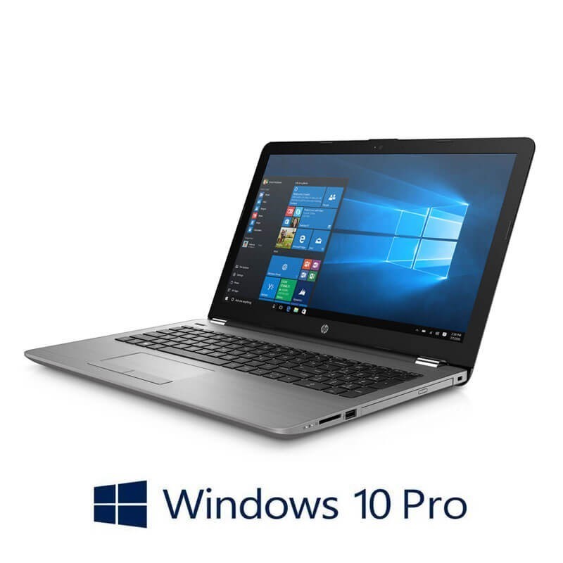 Laptopuri HP 250 G6, Intel i5-7200U, 256GB SSD, 15.6 inci Full HD, Webcam, Win 10 Pro
