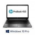 Laptopuri HP ProBook 450 G2, Intel i3-4030U, SSD, 15.6 inci, Webcam, Win 10 Pro