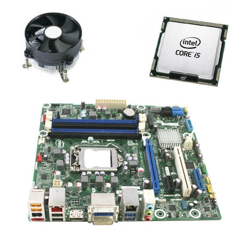 Kit Placa de Baza Intel DQ77MK, Intel Quad Core i5-3470S, Cooler