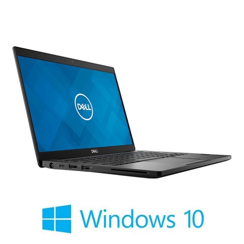 Laptop Dell Latitude 7390, Quad Core i5-8350U, 256GB SSD, FHD, Webcam, Win 10 Home