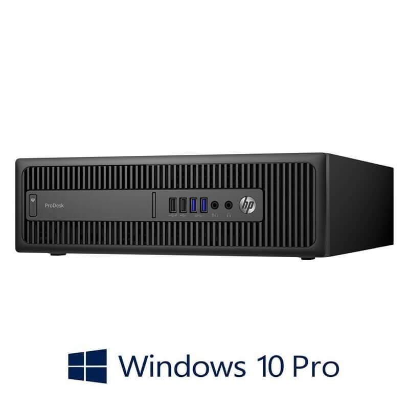 Calculatoare HP ProDesk 600 G2 SFF, Intel i3-6100, 256GB SSD NOU, Windows 10 Pro