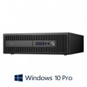 Calculatoare HP ProDesk 600 G2 SFF, Intel i3-6100, 256GB SSD NOU, Windows 10 Pro