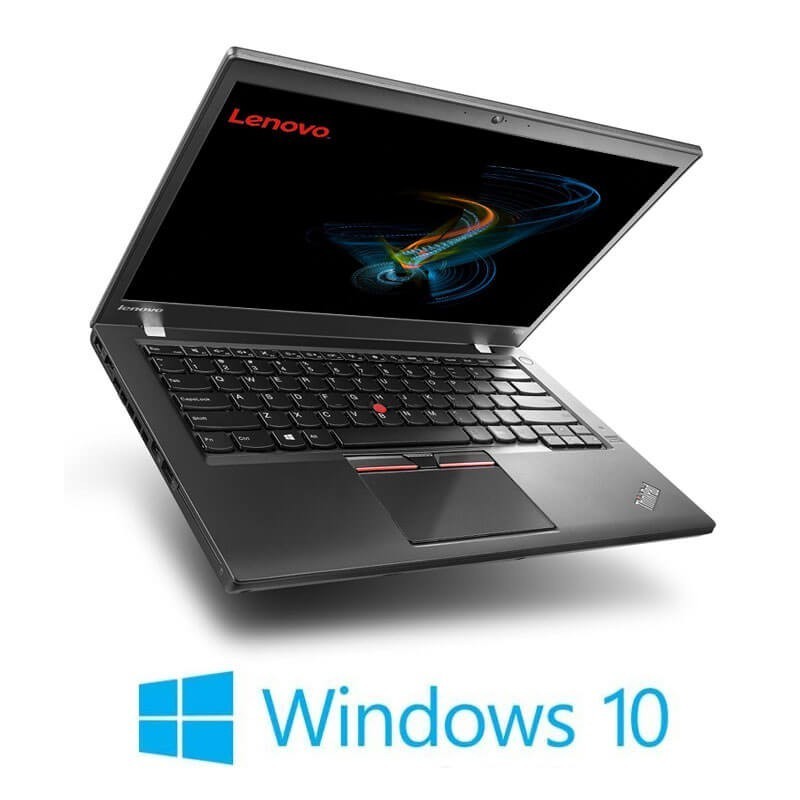 Laptop Lenovo ThinkPad T450s, i5-5300U, SSD, Display NOU, Webcam, Win 10 Home