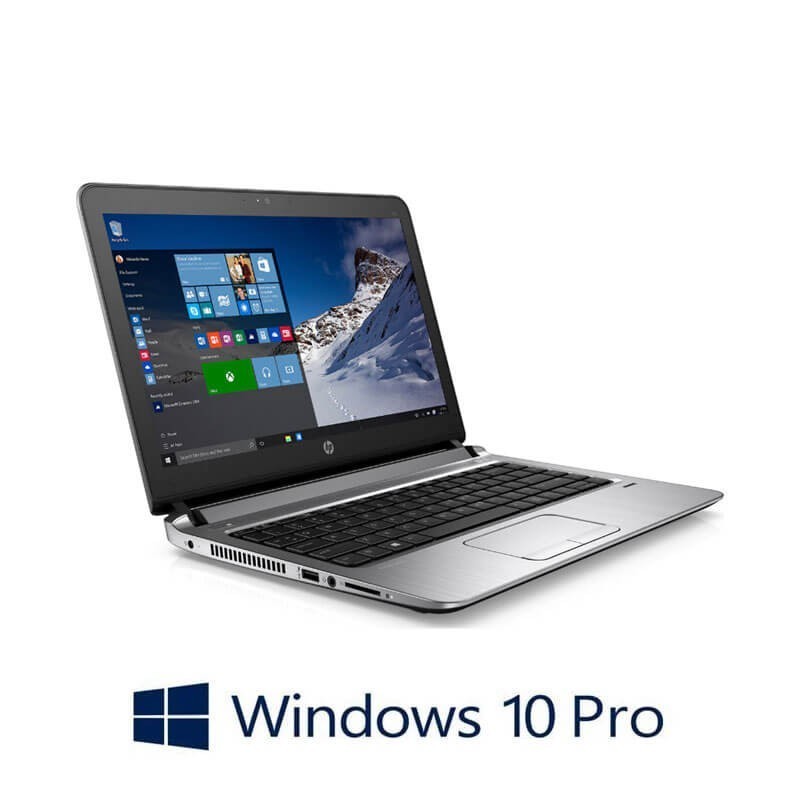 Laptopuri HP ProBook 430 G3, i3-6100U, 256GB SSD NVMe NOU, Webcam, Win 10 Pro