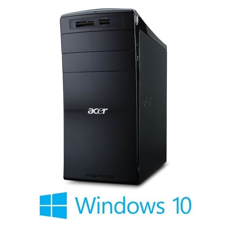 Calculatoare Acer Aspire M3970, Quad Core i7-2600, 8GB DDR3, Windows 10 Home
