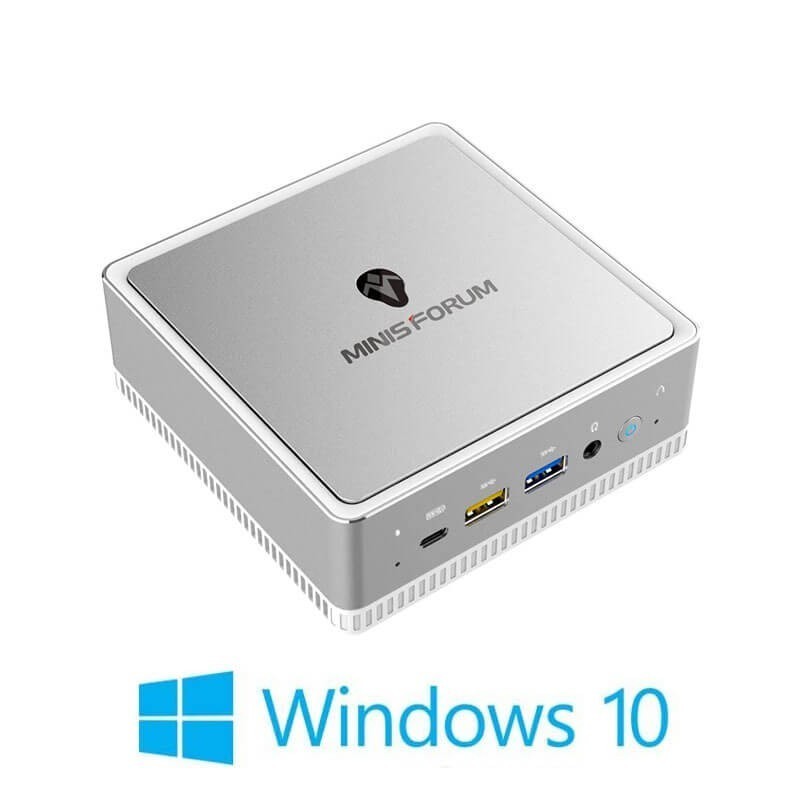 Mini PC NOU Open Box MINISFORUM NUC UM200, AMD 300U, 16GB, SSD, Win 10 Home