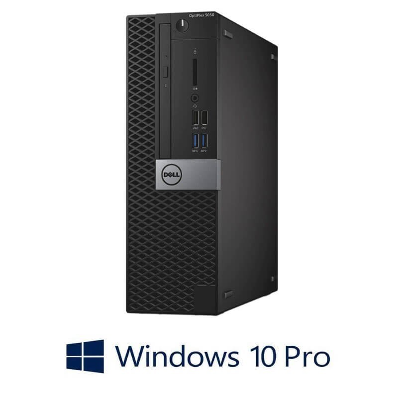 Calculatoare Dell OptiPlex 5050 SFF, Quad Core i5-7500, 8GB, 256GB SSD, Win 10 Pro