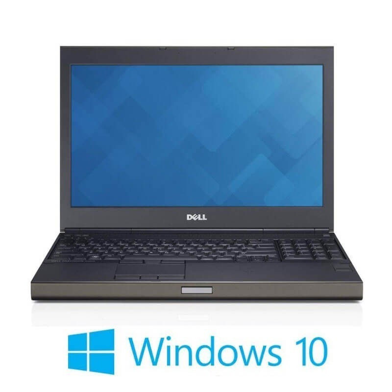 Laptop Dell Precision M4800, Quad Core i7-4810MQ, FHD, Quadro K1100M, Win 10 Home