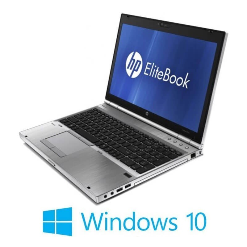 Laptopuri HP EliteBook 8560p, i5-2540M, 240GB SSD, 15.6 inci, Webcam, Win 10 Home