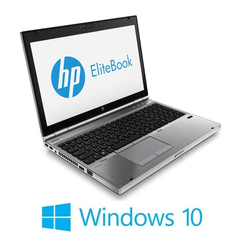 Laptopuri HP EliteBook 8570p, i5-3320M, 12GB DDR3, 15.6 inci, Webcam, Win 10 Home