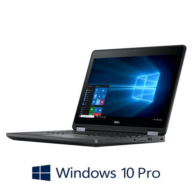 Laptopuri Dell Latitude E7250, Intel i5-5300U, 8GB, 256GB SSD, Webcam, Win 10 Pro