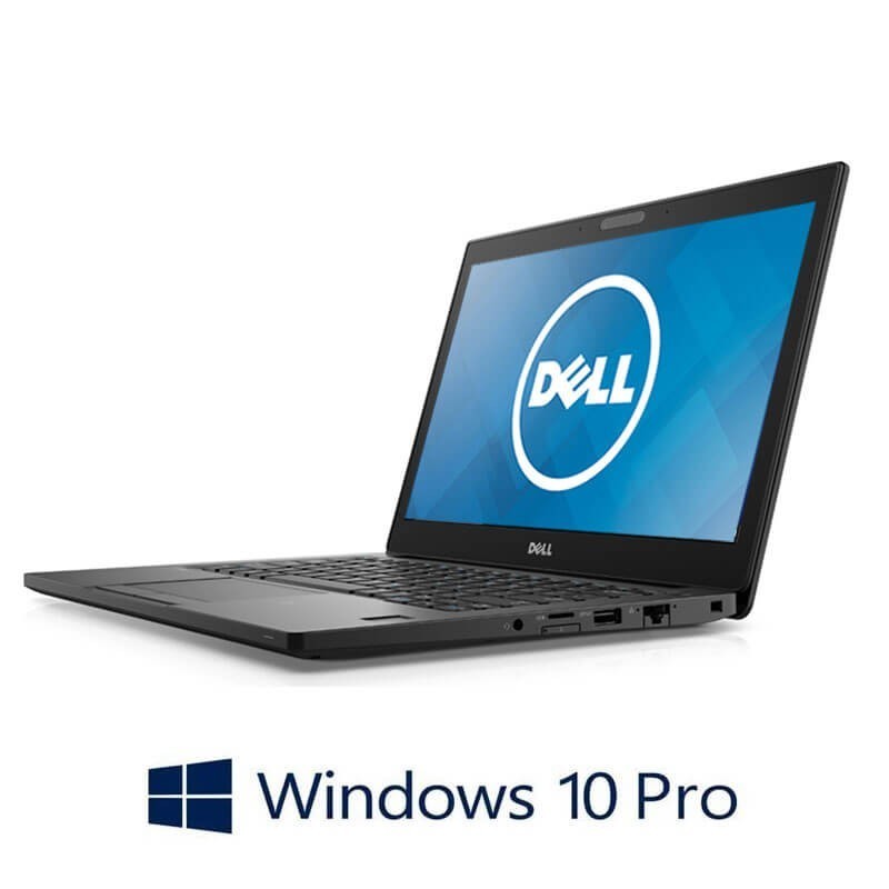Laptopuri Dell Latitude 7280, i5-7300U, 256GB SSD M.2, 12.5 inci, Webcam, Win 10 Pro