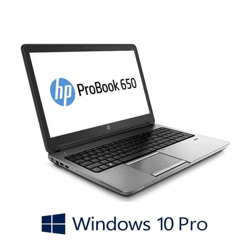 Laptopuri HP ProBook 650 G2, i5-6200U, 128GB SSD, Full HD, Webcam, Win 10 Pro