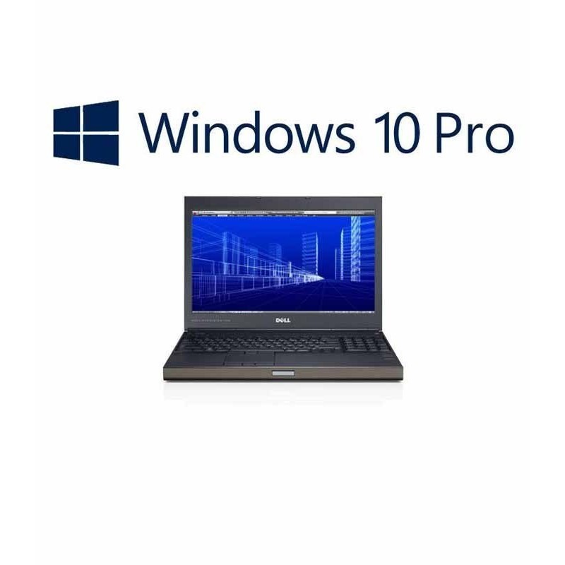 Laptop Refurbished Dell Precision M4700, i7-3740QM Quad Core, 256SSD, WIN 10 PRO