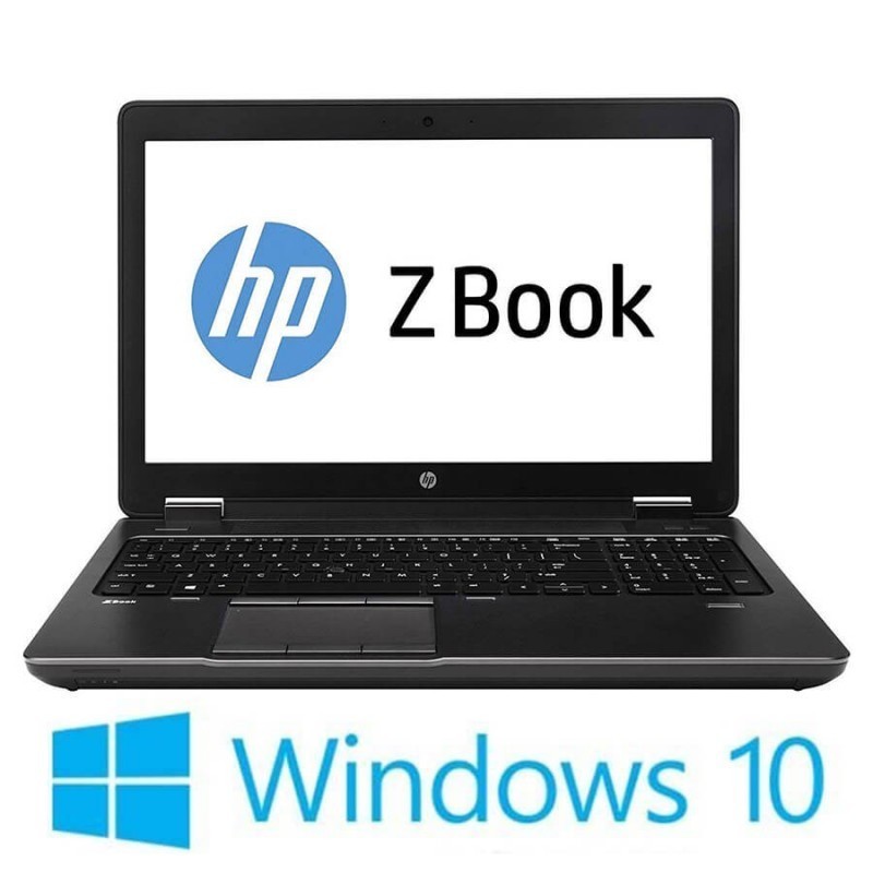 Laptop Refurbished HP ZBook 15 G2, i7-4810MQ, Baterie Noua, Win 10 Home
