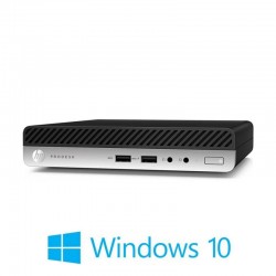 Mini PC HP ProDesk 400 G3, Quad Core i5-7500T, 8GB, 256GB SSD, Win 10 Home