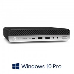 Mini PC HP HP EliteDesk 705 G4, AMD Quad Core A10-9700E, SSD, Win 10 Pro