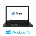 Laptop HP ZBook 17, Quad Core i7-4700MQ, SSD, FHD, Quadro K3100M, Win 10 Home