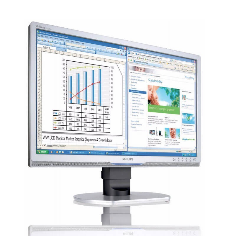 Monitoare LCD SHPhilips Brilliance 220BW9CS, 22 inci Widescreen, Grad B Monitoare LCD SHPhilips Brilliance 220BW9CS, 22 inci Widescreen, Grad B