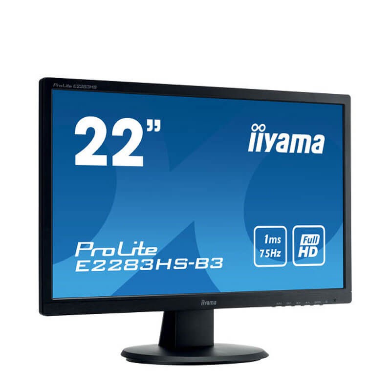 Monitoare LED Iiyama ProLite E2283HS-B3, 21.5 inci Full HD Monitoare LED Iiyama ProLite E2283HS-B3, 21.5 inci Full HD