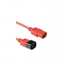 Cablu Prelungitor Alimentare C13-C14, 1.8m, AK5106, Rosu