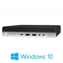 Mini PC HP EliteDesk 800 G3, Quad Core i5-7500, 8GB DDR4, 256GB SSD, Win 10 Home