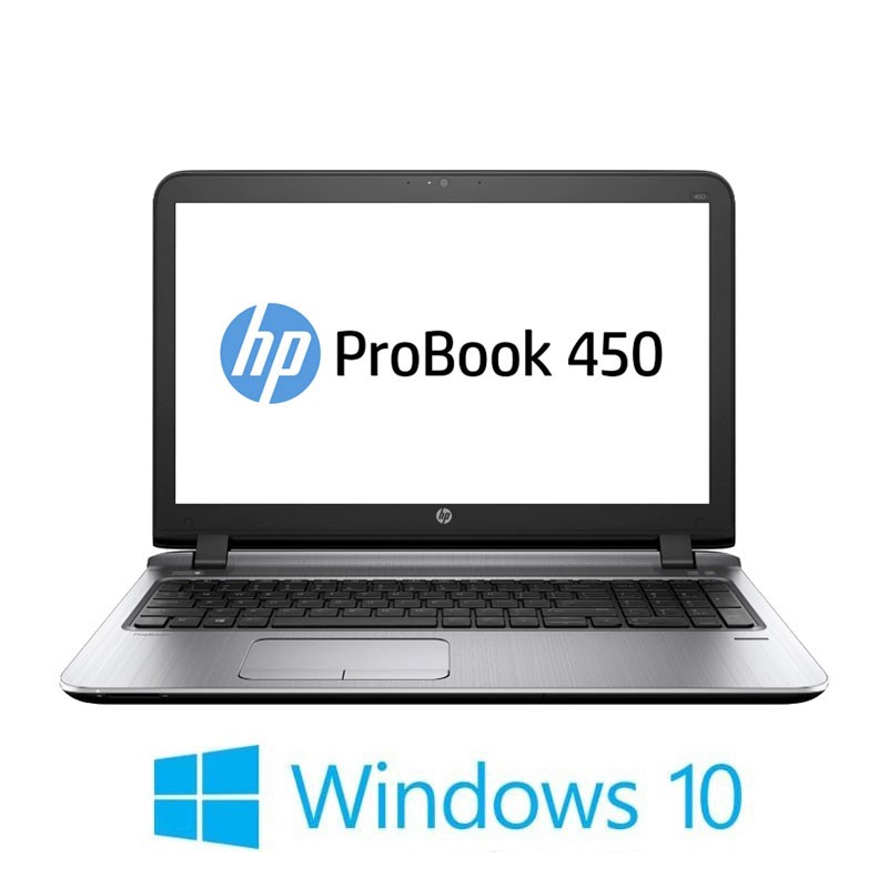 Laptopuri HP ProBook 450 G3, i5-6200U, 256GB SSD, 15.6 inci Full HD, Win 10 Home