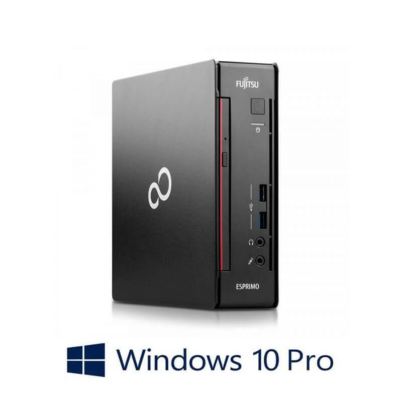 Mini PC Fujitsu ESPRIMO Q556, i3-6100T, 8GB DDR4, 240GB SSD NOU, Win 10 Pro