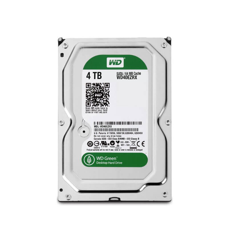 Hard Disk Western Digital WD40EZRX, 4TB SATA3 6Gb/s, 5.4K RPM, 64MB Cache