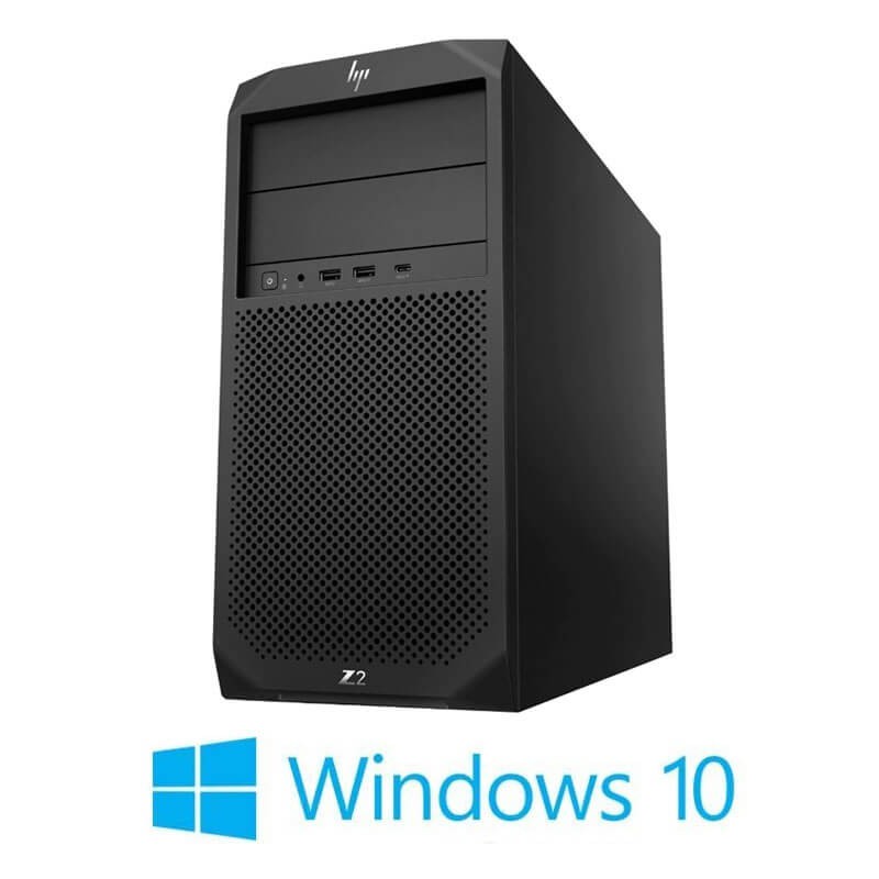 Workstation HP Z2 G4 Tower, Hexa Core i7-8700K, 64GB, Quadro P4000, Win 10 Home