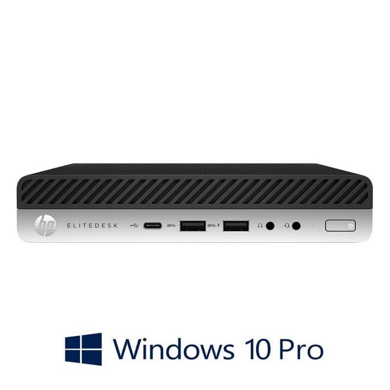 Mini PC HP EliteDesk 800 G3, Quad Core i5-7500T, 8GB DDR4, SSD, Win 10 Pro Mini PC HP EliteDesk 800 G3, Quad Core i5-7500T, 8GB DDR4, SSD, Win 10 Pro
