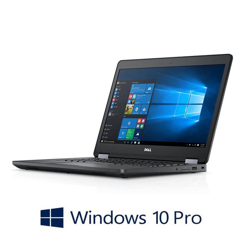 Laptopuri Dell Latitude E5470, i5-6200U, 256GB SSD, Display NOU FHD, Win 10 Pro