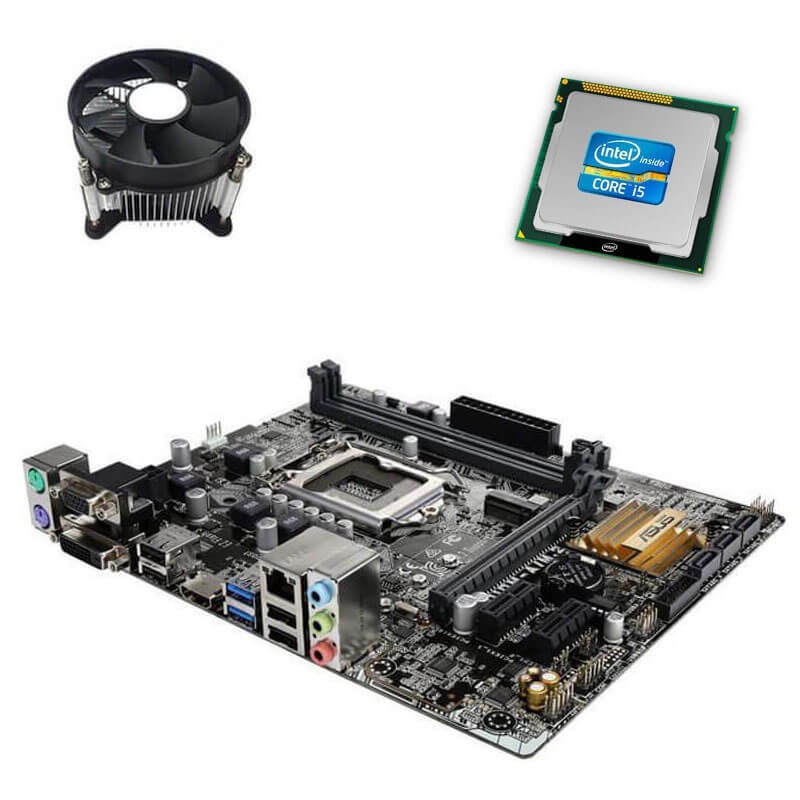 Kit Placa de Baza Asus H110M-A/M.2, Intel Quad Core i5-6400, Cooler