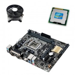 Kit Placa de Baza Asus H110M-D, Intel Quad Core i5-6400, Cooler