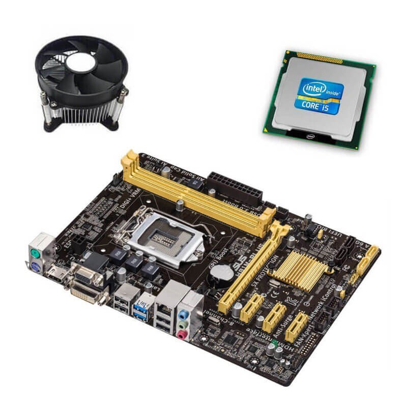 Kit Placa de Baza Asus H81M-PLUS, Intel Quad Core i5-4460, Cooler