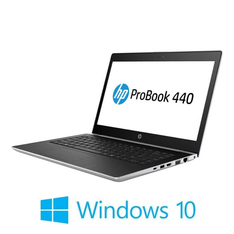 Laptop HP ProBook 440 G5, Quad Core i7-8550U, SSD, Display NOU FHD, Win 10 Home