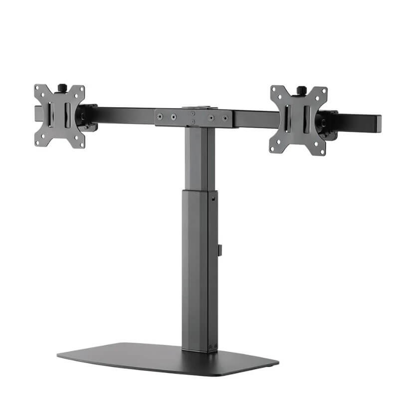 Stand 2 Monitoare 10"-27" NewStar D865D, Negru, VESA 100x100/75x75