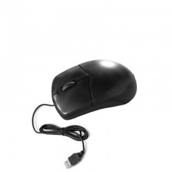 Mouse NOU cu fir, Conectare USB, Negru