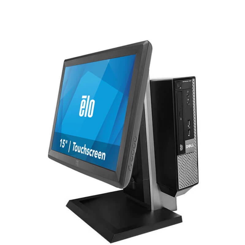 Sistem POS SH Dell OptiPlex 7010, Quad Core i5-3470, 240GB SSD, Elo 1515L Grad A Sistem POS SH Dell OptiPlex 7010, Quad Core i5-3470, 240GB SSD, Elo 1515L Grad A