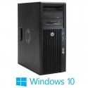 Workstation HP Z420, Hexa Core E5-1650, 32GB DDR3, Radeon R7 430, Win 10 Home