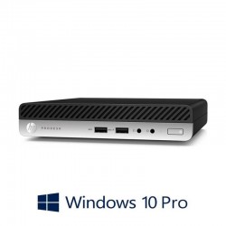 Mini PC HP ProDesk 400 G3, Quad Core i5-6500T, 8GB, 240GB SSD, Win 10 Pro