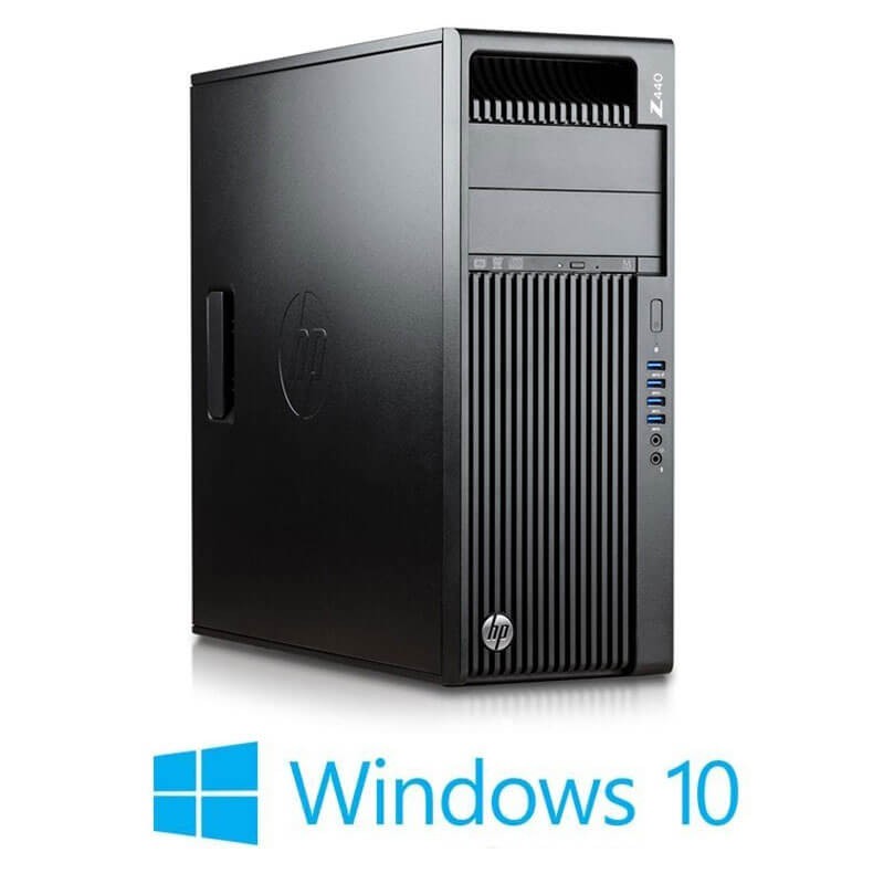 Workstation HP Z440, Hexa Core E5-1650 v3, 480GB SSD, GeForce GT 730, Win 10 Home