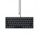 Tastatura Iluminata Compatibila Apple Satechi Slim W1, Layout: QWERTY US