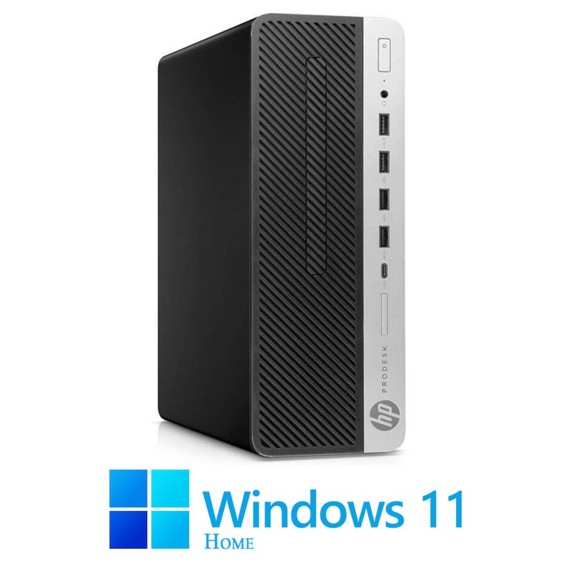 Calculatoare HP ProDesk 600 G5 SFF, Hexa Core i5-9500, 256GB SSD, Win 11 Home