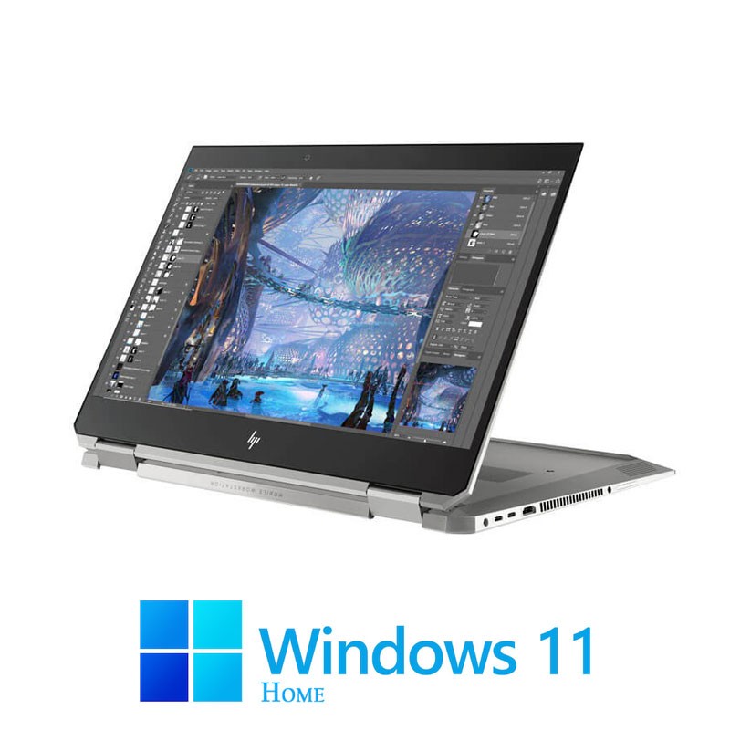 Laptopuri Touchscreen HP Zbook Studio x360 G5, i7-8750H, 4K, P1000, Win 11 Home