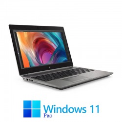 Laptop HP Zbook 15 G6, Hexa Core i7-9750H, 32GB, SSD, Quadro T1000, Win 11 Pro