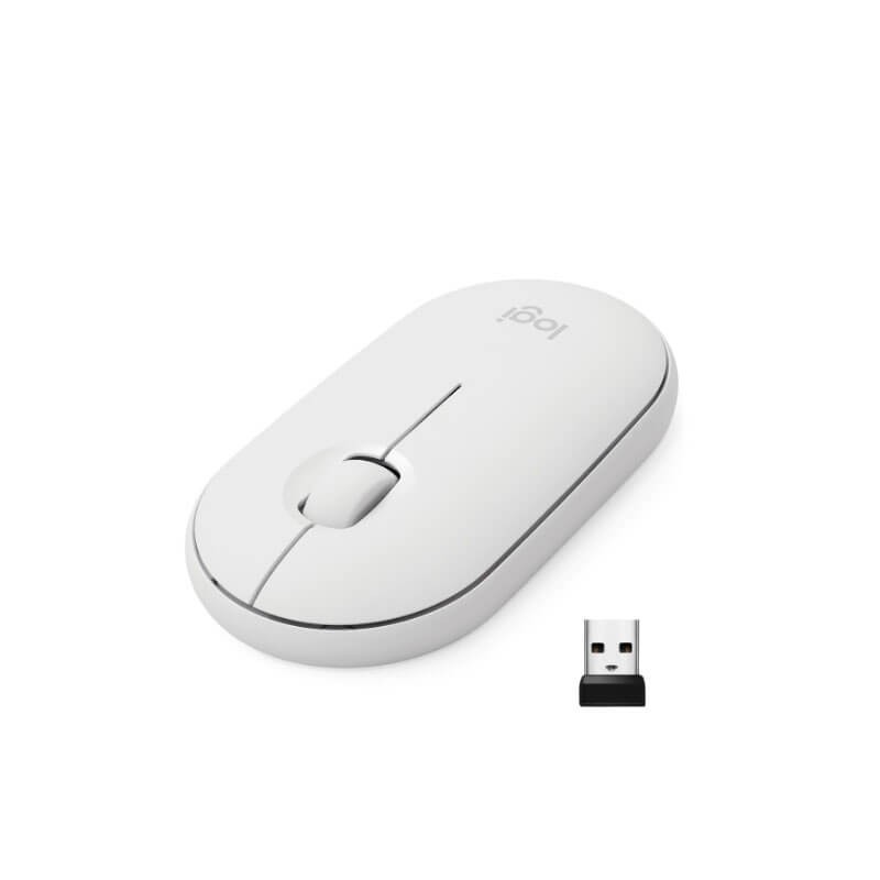 Mouse Wireless/Bluetooth Logitech Pebble M350 Alb