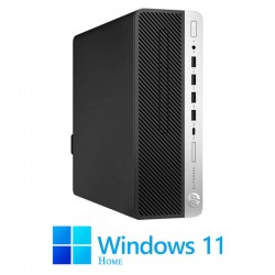 Calculatoare HP EliteDesk 705 G5 SFF, Ryzen 5 PRO 3400G, 256GB SSD, Win 11 Home