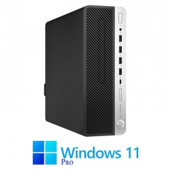 Calculatoare HP EliteDesk 705 G5 SFF, Ryzen 5 PRO 3400G, 256GB SSD, Win 11 Pro